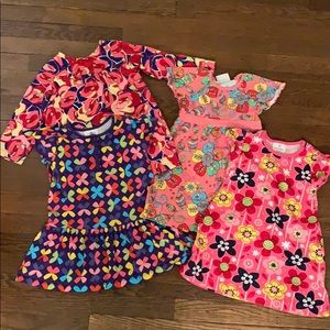 Hanna Andersson size 100 (size 4) Lot of 4 Dresses